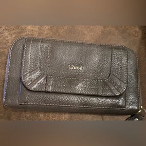 Chloe Brown Leather Wallet great used condition